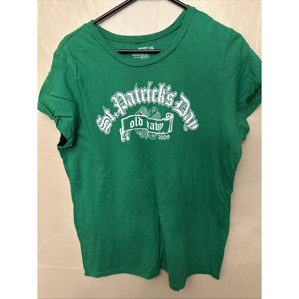 Old Navy XXL St Patrick Day Green T Shirt